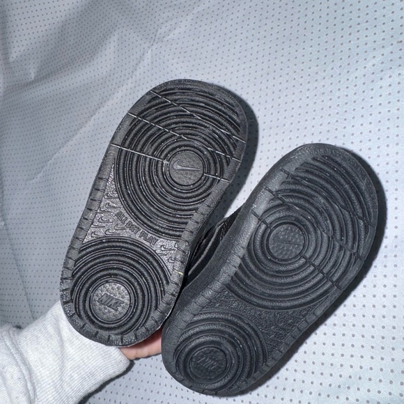 Black Kids Nike Airforce Shoes - Picture 3 of 4